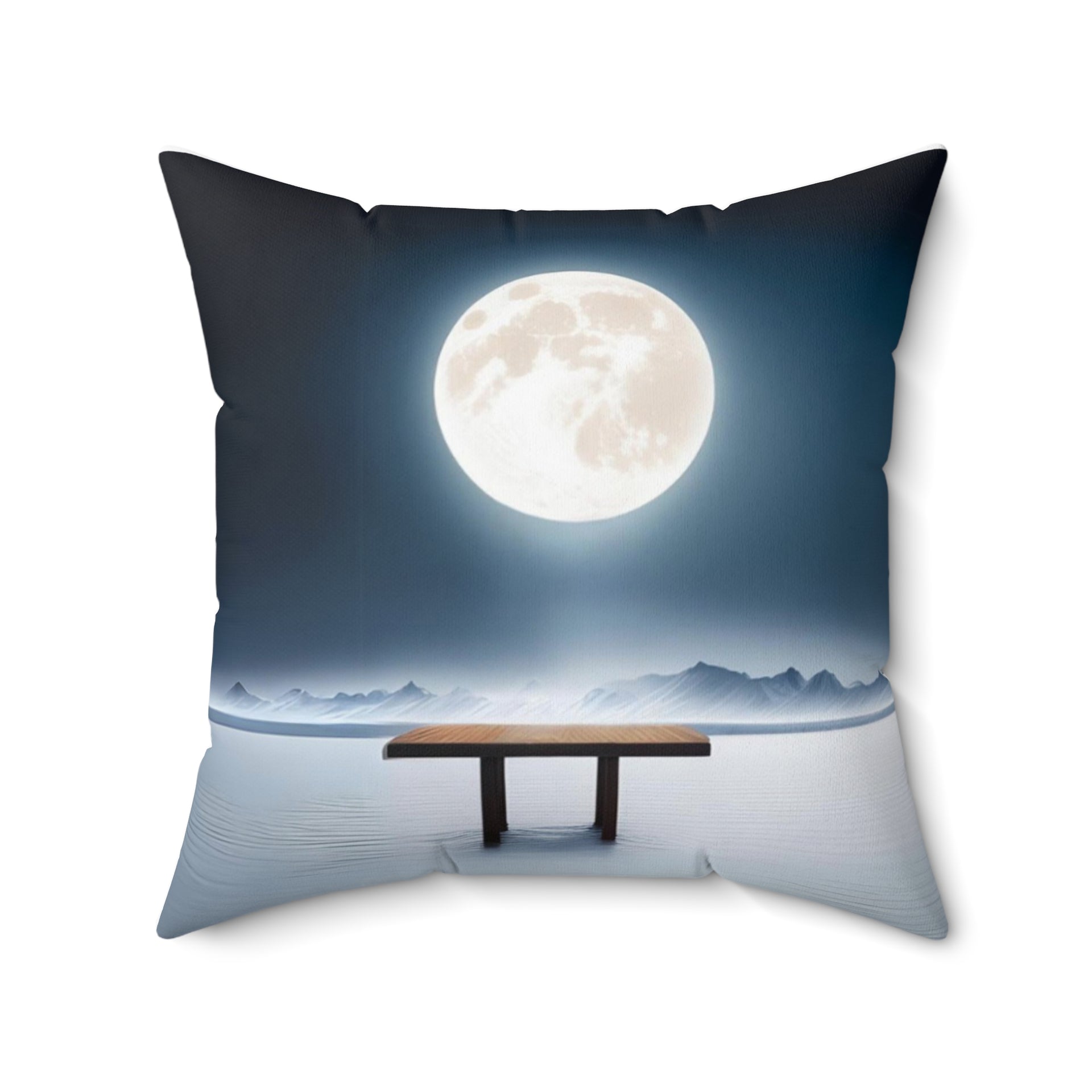 Arctic Moon Throw Pillow