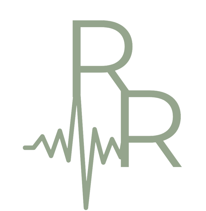 Recovery Rhythm logo in black Green